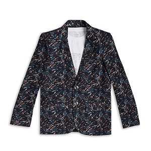 cavio boys printed blazer and t-shirt