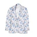 CAVIO Boys Printed Blazer and T-Shirt