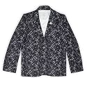 CAVIO Boys Printed Blazer and T-Shirt