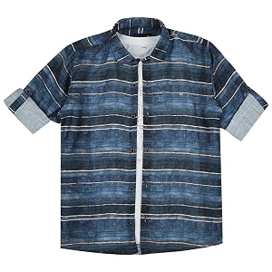 CAVIO Boys Printed Shirt with Embellished T-Shirt