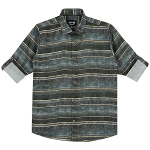 CAVIO Boys Printed Shirt with Embellished T-Shirt