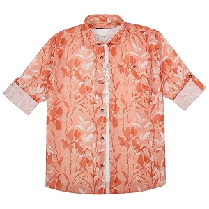 CAVIO Boys Printed Shirt with Embellished T-Shirt
