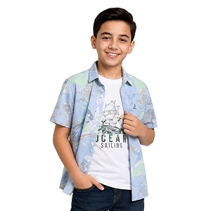 CAVIO Boys Printed Shirt and T-Shirt Regular