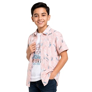 CAVIO Boys Printed Shirt and T-Shirt Regular