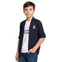 CAVIO Boys Solid Open-Front Shrug with T-Shirt