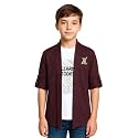 CAVIO Boys Solid Open-Front Shrug with T-Shirt