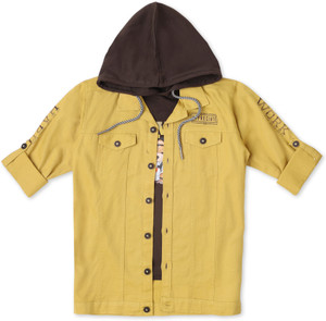 cavio boys printed casual jacket