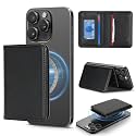 Cavor Compatible with MagSafe Wallet, Magnetic Phone Wallet, Black