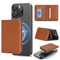Cavor Compatible with MagSafe Wallet, Magnetic Phone Wallet, Brown