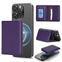 Cavor Compatible with MagSafe Wallet, Magnetic Phone Wallet, Purple