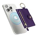 Cavor Compatible with MagSafe Wallet,Magnetic Wallet for iPhone, Purple