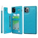 Cavor for iPhone 11 Pro Wallet Phone Case with Card Holder, Blue
