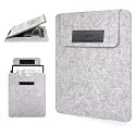 Caweet Protective Sleeve Case for 11” Kindle Scribe – Fits Colorsoft 1st Gen & 3rd Gen 2025 Release, Premium PU Leather with Foldable Stand, Grey