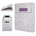 Caweet Protective Sleeve Case for 11” Kindle Scribe – Fits Colorsoft 1st Gen & 3rd Gen 2025 Release, Premium PU Leather with Foldable Stand, Glitter Purple