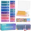 Caydo 24PCS Diamond Art Trays with Lids, 2 Size Diamond Art Painting Storage Containers for Diamonds Art Beads Storage & Quick Line-Up, Professional Craft Accessories Tools, Box Package