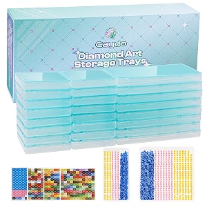 Caydo 40 PCS Diamond Painting Storage Containers