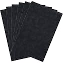 Caydo 6 Pieces Aida Cloth 14 Count Black Cross Stitch Fabric