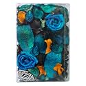 Elite | Ocean Sea Foam Potpourri | Scented Dried Flowers &amp; Leaves | Rattan Balls | Home &amp; Office Decorations | Multicolor | 200gms