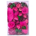 Elite | Sweet Strawberry Potpourri | Scented Dried Flowers &amp; Leaves | Rattan Balls | Home &amp; Office Decorations | Multicolor | 200 GMS