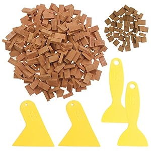 cayway 300 pcs mini red wall bricks miniature brick scale model bricks 2 size mini bricks model sand table micro landscape accessories diy dollhouse bricks diorama fairy