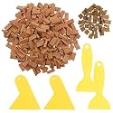 Cayway 300 PCS Mini Red Wall Bricks Miniature Brick Scale Model Bricks, 2 Size Mini Bricks Model Sand Table Micro Landscape Accessories DIY Dollhouse Bricks Diorama Fairy