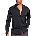 CB-COLEBROOK Men Luxury Satin Silk Dress Shirt