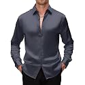 CB-COLEBROOK Mens Stylish Solid Silk Satin Casual