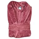 CB HOME Luxury Plush Microfiber Bath Robe For Unisex Shawl Collar Style Bathrobe With Long Sleeves Super Soft Highly Absorbent Fabric