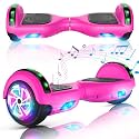 CBD Hoverboard, 6.5" All-Terrain Scooter with Bluetooth Speaker LED Lights