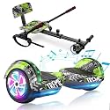 CBD Scooter with Corlorful LED Lights,6.5" Wheels, Dual 300W Motor Scooter for Kids Girls Boys Adults, All Ages