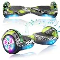 CBD Hoverboard, 6.5" All-Terrain Scooter with Bluetooth Speaker LED Lights