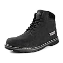 CC-Los Men's Winter Snow Boots with Sherpa Fleece Lining Waterproof Slip-Resistant Insulated Black Size 12.5