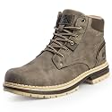CC-Los Men's Lightweight Ankle Winter Snow Boots Fleece Lined and Warm