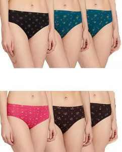 CCavenders Pack of 6 Women Hipster Multicolor