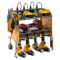 CCCEI Wall Mount Modular Tool Charging Organizer, Yellow, 1 Pack, 3 Tier.