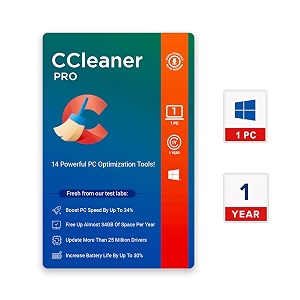 ccleaner professional for windows  1 device 1 year  boost your pc39s performance  email delivery in 2 hours