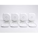 CctvJunction Box, White, Pure Virgin Plastic, 5x5 Inch, Round with Square Surface, for IP and HD Cameras, Pack of 4