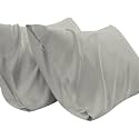 Pillow Covers Set of 2 100% Cotton 750 TC Pillowcase Silver Queen