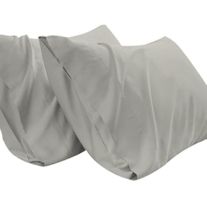 pillow covers set of 2 100 cotton 750tc silver customization