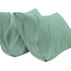 pillow covers set of 2 100 cotton 750 tc pillowcases sage king