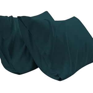 pillow covers set of 2 100 cotton 750tc pillowcase teal green 16 x 25