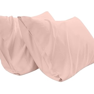pillow covers set of 2 100 cotton 750 tc pillowcases blush king