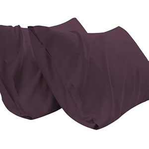 pillow covers set of 2 100 cotton 750tc pillowcase plum standard