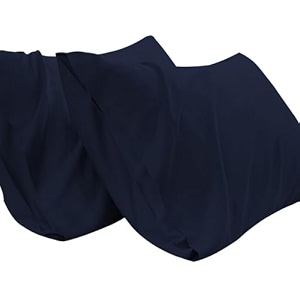 pillow covers set of 2 100 cotton 750tc pillowcases navy blue queen