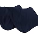 Pillow Covers Set of 2 100% Cotton 750TC Pillowcases Navy Blue Queen