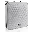 CD Case DVD Holder Storage: 160 Capacity DVD Cases Organizer Portable Wallet Storage - CD Plastic Protective Carrying Binder for Home Travel (Grey)
