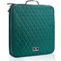CD Case DVD Holder Storage: 160 Capacity DVD Cases Organizer Portable Wallet Storage - CD Plastic Protective Carrying Binder for Home Travel (Green)