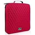 CD Case DVD Holder Storage: 160 Capacity DVD Cases Organizer Portable Wallet Storage - CD Plastic Protective Carrying Binder for Home Travel