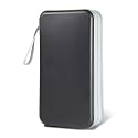 CD/DVD Case Storage, 100 Capacity Holder - Plastic Disc Case Storage Wallet Binder for Car, Home, Office, Travel (1P Black)