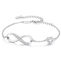 CDE 925 Sterling Silver Infinity Birthstone Bracelet Jewelry Gift for Women